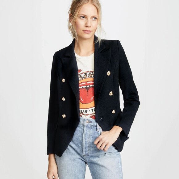 Le Chateau Black Blazer with Gold Buttons, size small - Picture 1 of 3